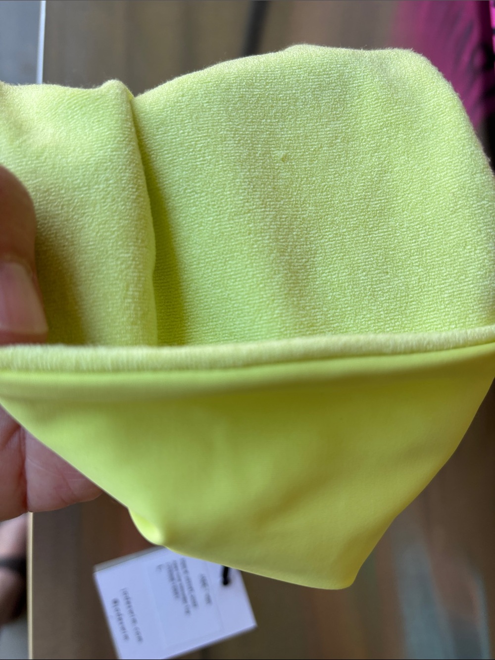 NEW JADE Swim Apex‎ One Shoulder Bikini Top Light Green Womens L Beach Pool - Picture 5 of 6